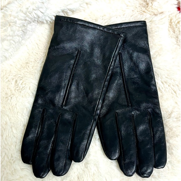 Men’s Gloves by 3M in all black leather and size Medium / Large - Picture 1 of 3